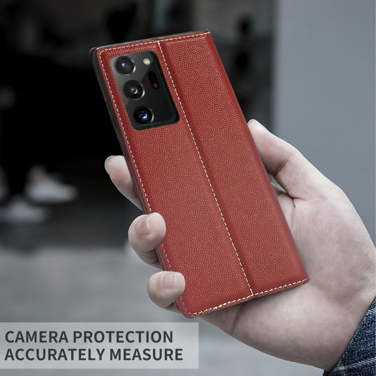 For Samsung Galaxy S21 Ultra 5G 3-Splicing Flip Microfiber Leather Phone Case