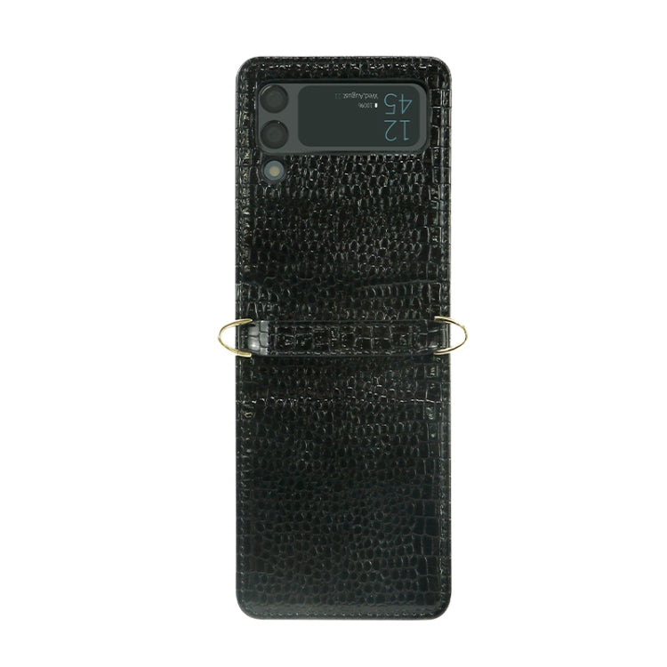 For Samsung Galaxy Z Flip3 5G Crocodile Texture Folding Phone Case
