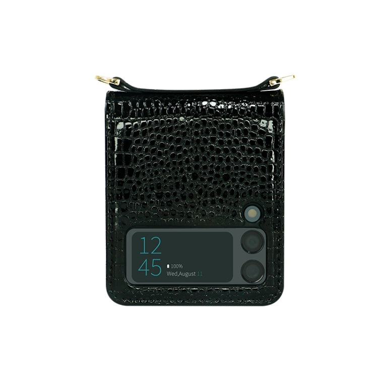 For Samsung Galaxy Z Flip3 5G Crocodile Texture Folding Phone Case