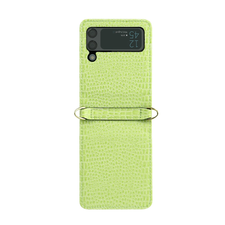 For Samsung Galaxy Z Flip3 5G Crocodile Texture Folding Phone Case