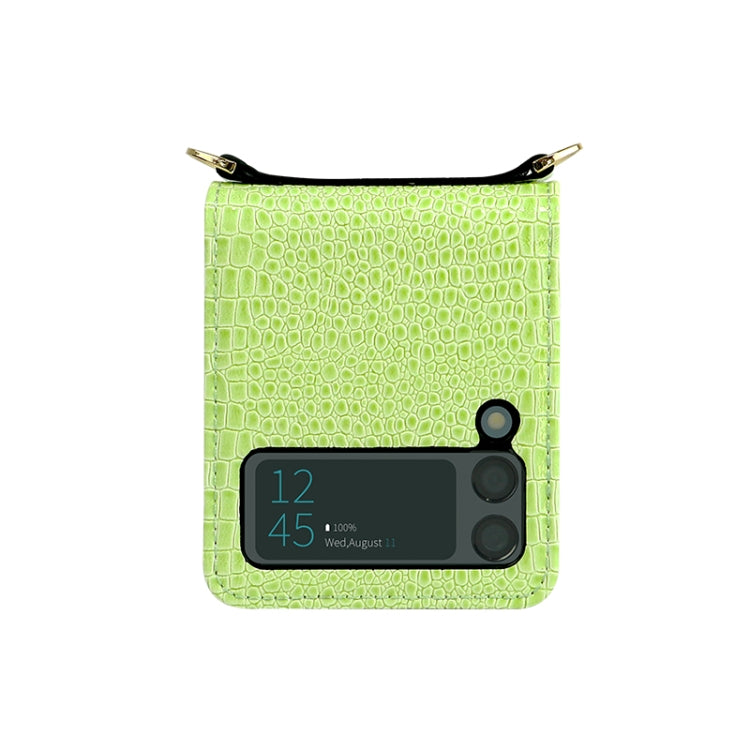 For Samsung Galaxy Z Flip3 5G Crocodile Texture Folding Phone Case