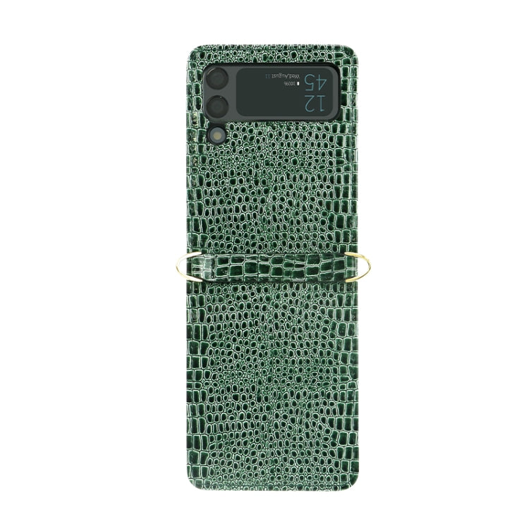 For Samsung Galaxy Z Flip3 5G Crocodile Texture Folding Phone Case