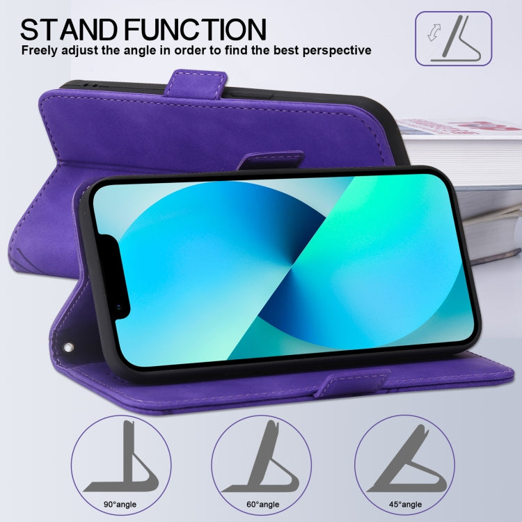 For Samsung Galaxy S21 FE 5G 5G RFID Geometric Line Flip Leather Phone Case