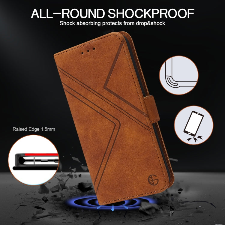 For Samsung Galaxy A12 5G / 4G RFID Geometric Line Flip Leather Phone Case