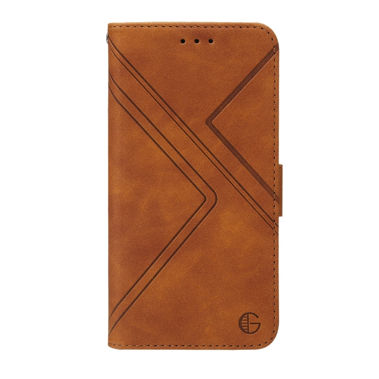 For Samsung Galaxy A22 5G RFID Geometric Line Flip Leather Phone Case