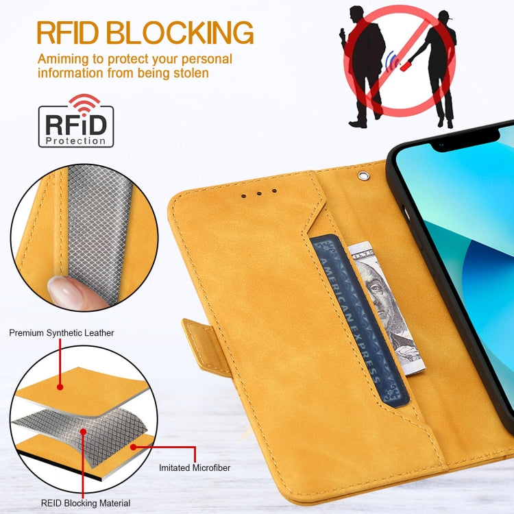 For Samsung Galaxy A33 5G RFID Geometric Line Flip Leather Phone Case