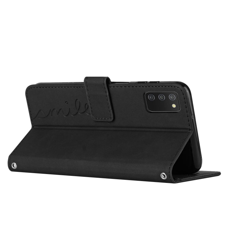 For Samsung Galaxy A03S 164mm Skin Feel Heart Pattern Leather Phone Case