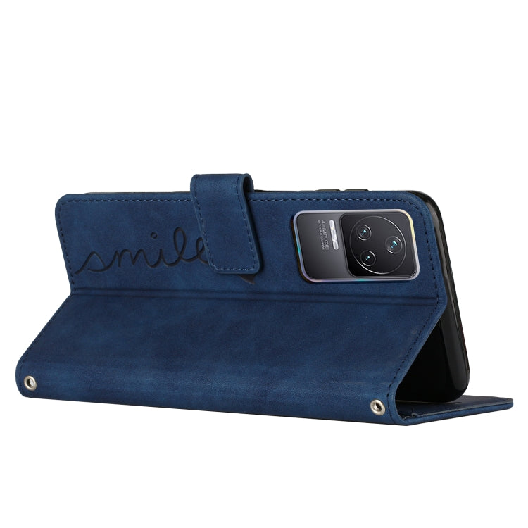 For Xiaomi Redmi K50/K50 Pro Skin Feel Heart Pattern Leather Phone Case