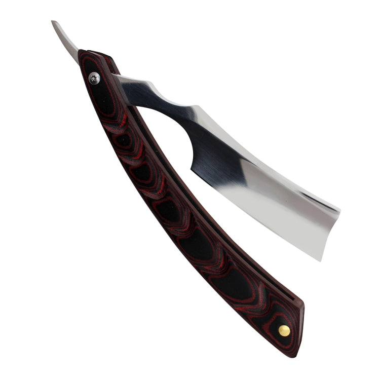 Z-9 Folding Manual Shaving Shaver Travel Straight Edge Razor Beard Cutter(White Blade Stable Wood)