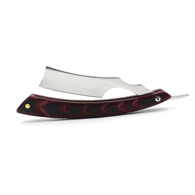 Z-9 Folding Manual Shaving Shaver Travel Straight Edge Razor Beard Cutter(White Blade Stable Wood)
