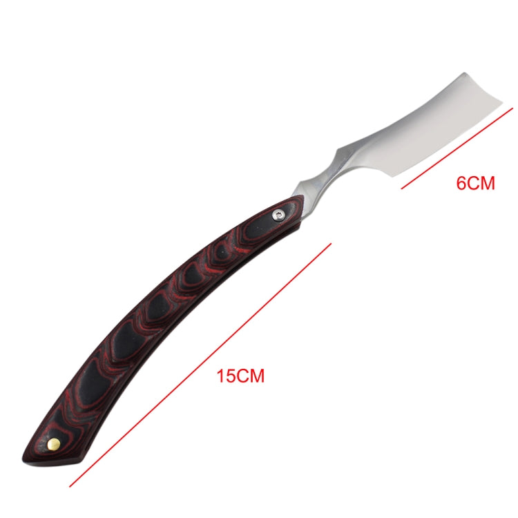 Z-9 Folding Manual Shaving Shaver Travel Straight Edge Razor Beard Cutter(White Blade Stable Wood)