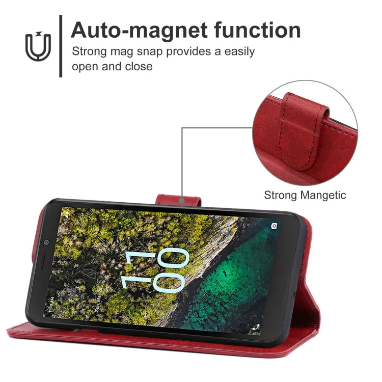 For Nokia C100 Leather Phone Case