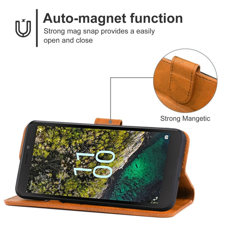 For Nokia C100 Leather Phone Case