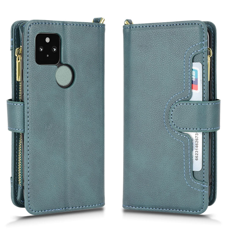 For Google Pixel 5 5G Litchi Texture Zipper Leather Phone Case