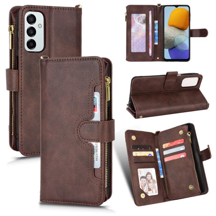 For Samsung Galaxy M23 5G / F23 5G Litchi Texture Zipper Leather Phone Case