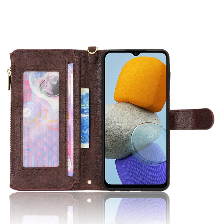 For Samsung Galaxy M23 5G / F23 5G Litchi Texture Zipper Leather Phone Case