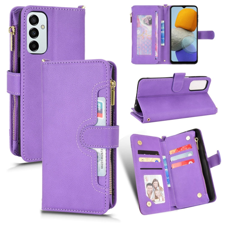 For Samsung Galaxy M23 5G / F23 5G Litchi Texture Zipper Leather Phone Case
