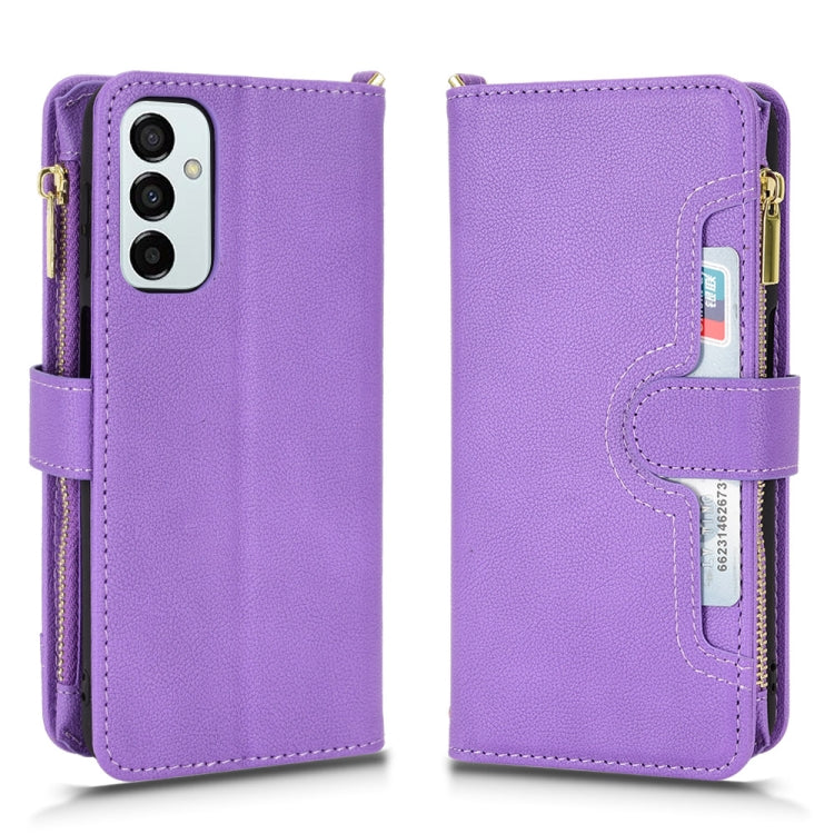 For Samsung Galaxy M23 5G / F23 5G Litchi Texture Zipper Leather Phone Case