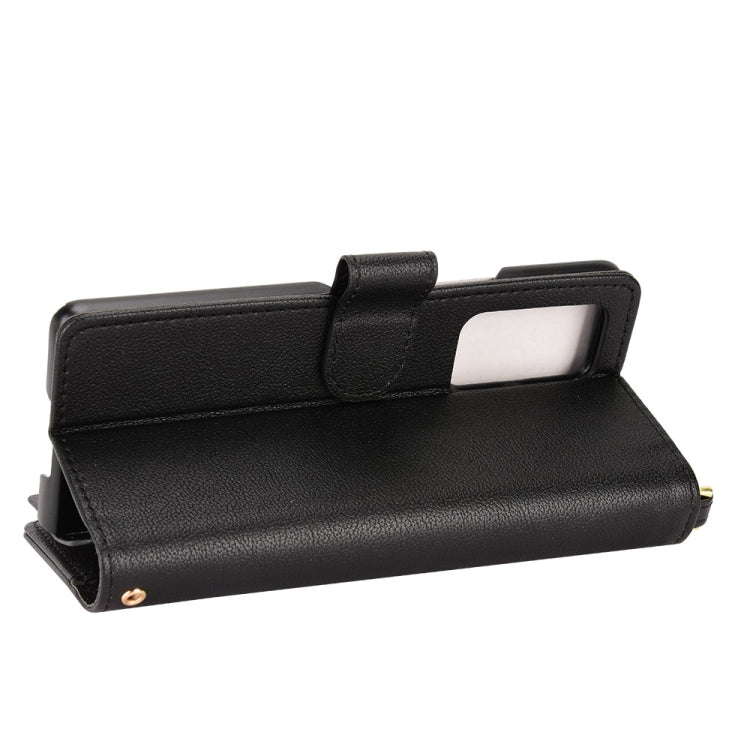 For Samsung Galaxy Z Fold2 5G Litchi Texture Zipper Leather Phone Case