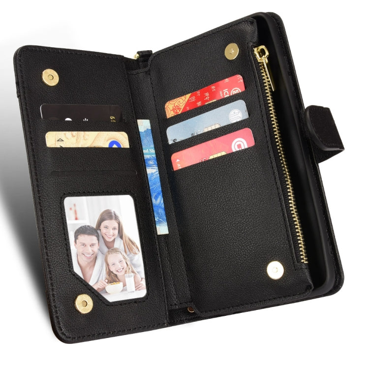 For Samsung Galaxy Z Fold2 5G Litchi Texture Zipper Leather Phone Case