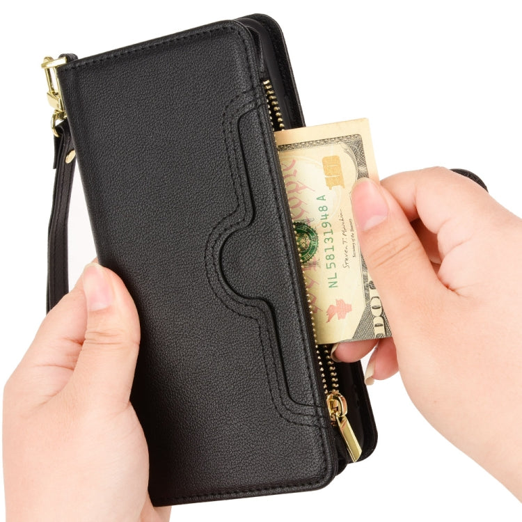 For Samsung Galaxy Z Fold2 5G Litchi Texture Zipper Leather Phone Case