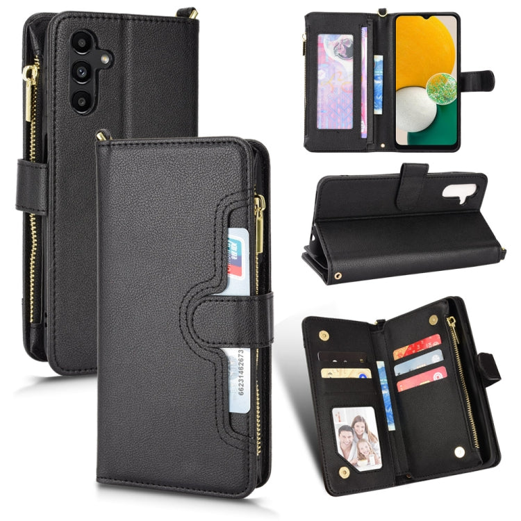 For Samsung Galaxy A13 5G Litchi Texture Zipper Leather Phone Case