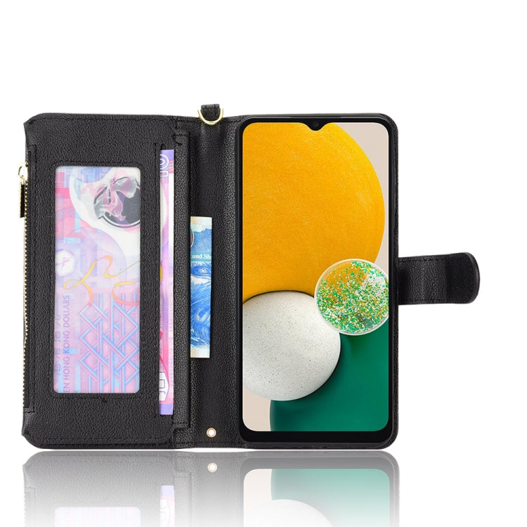 For Samsung Galaxy A13 5G Litchi Texture Zipper Leather Phone Case