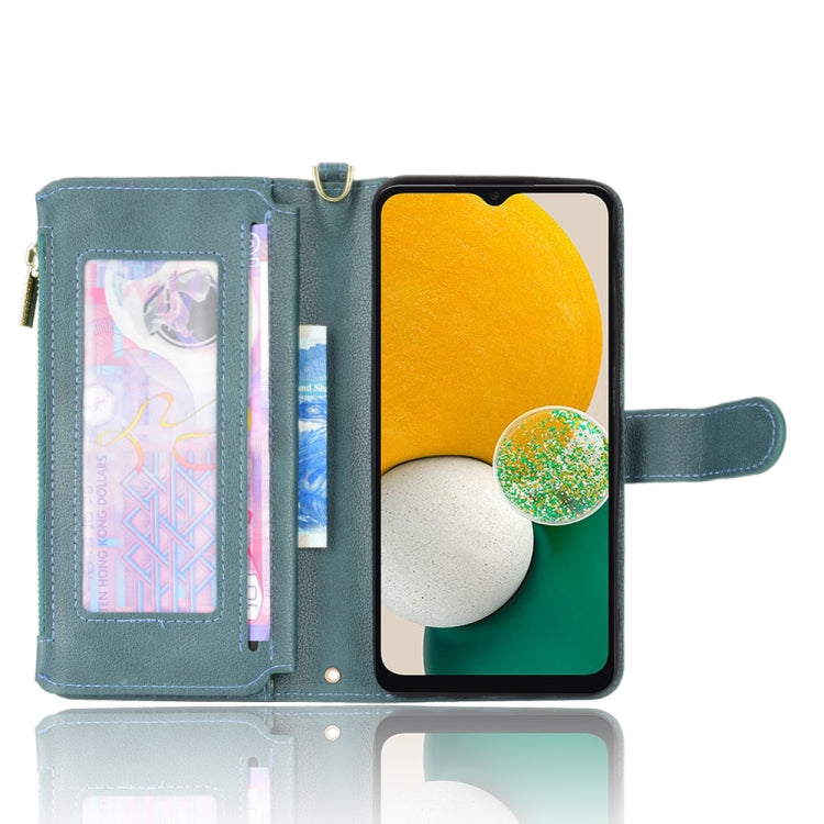 For Samsung Galaxy A13 5G Litchi Texture Zipper Leather Phone Case