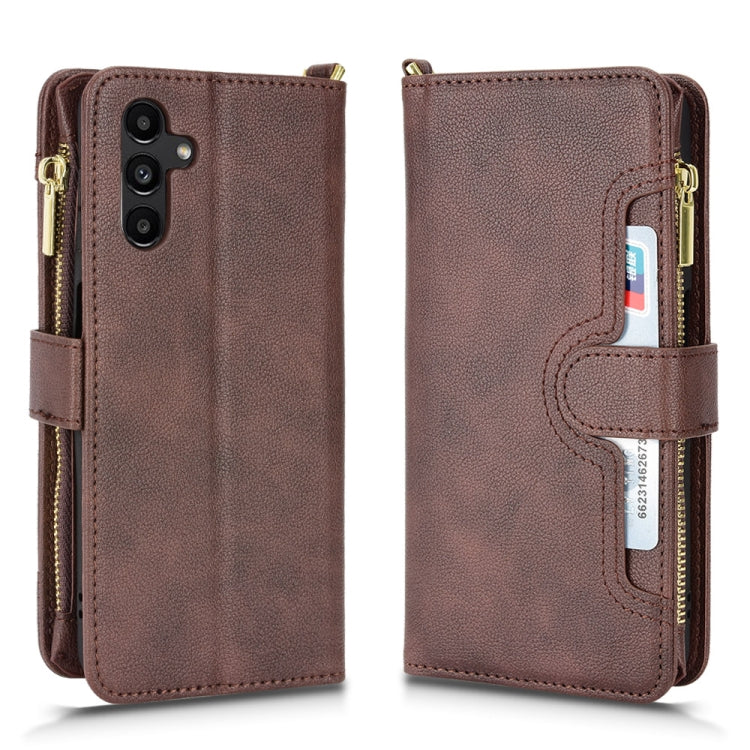 For Samsung Galaxy A13 5G Litchi Texture Zipper Leather Phone Case