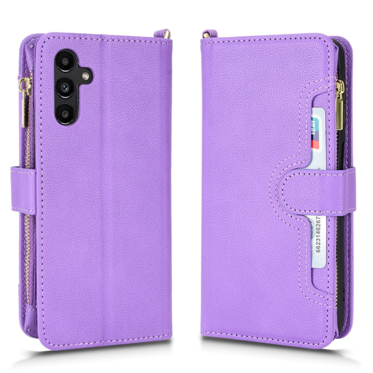 For Samsung Galaxy A13 5G Litchi Texture Zipper Leather Phone Case
