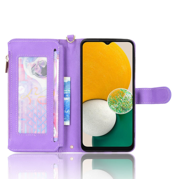 For Samsung Galaxy A13 5G Litchi Texture Zipper Leather Phone Case