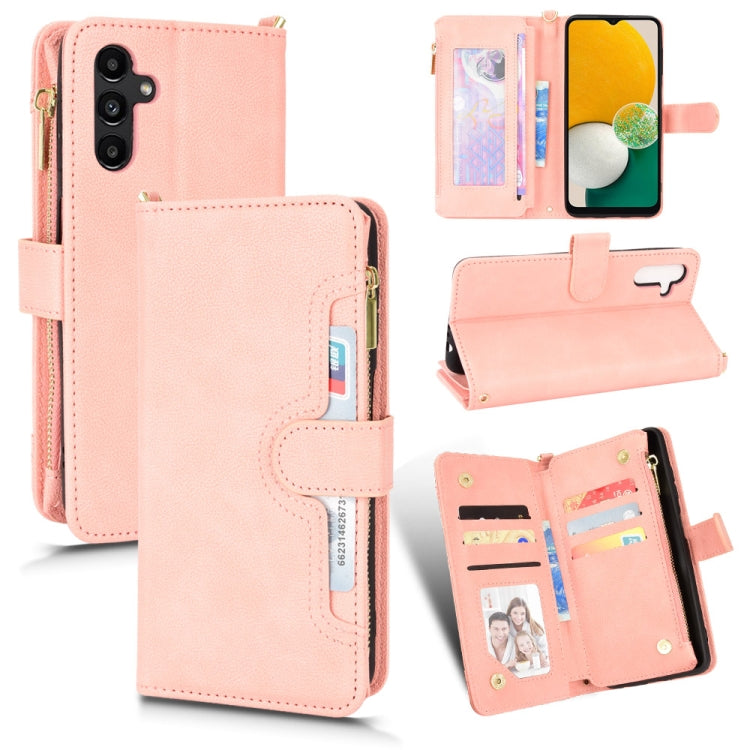 For Samsung Galaxy A13 5G Litchi Texture Zipper Leather Phone Case