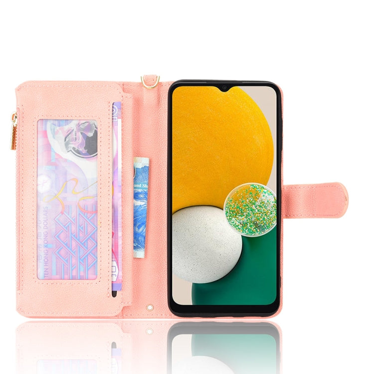 For Samsung Galaxy A13 5G Litchi Texture Zipper Leather Phone Case