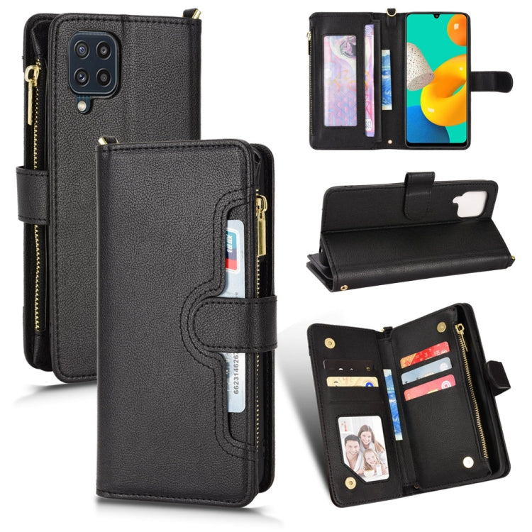 For Samsung Galaxy A23 4G / M22 4G Litchi Texture Zipper Leather Phone Case