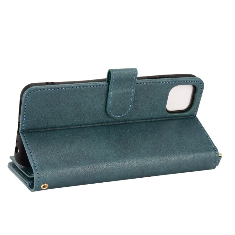 For Samsung Galaxy A22 5G Litchi Texture Zipper Leather Phone Case