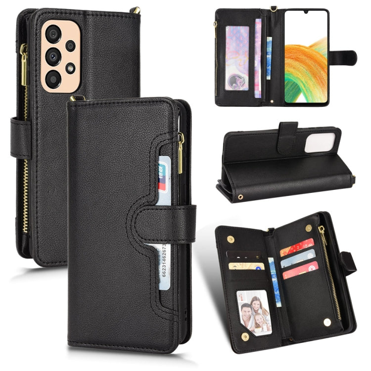 For Samsung Galaxy A33 5G Litchi Texture Zipper Leather Phone Case