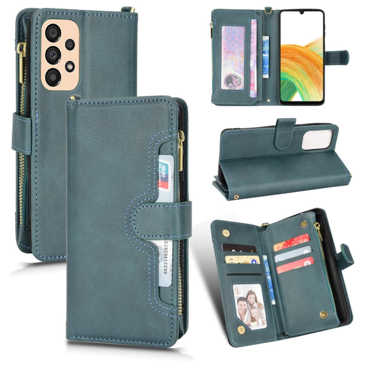For Samsung Galaxy A33 5G Litchi Texture Zipper Leather Phone Case