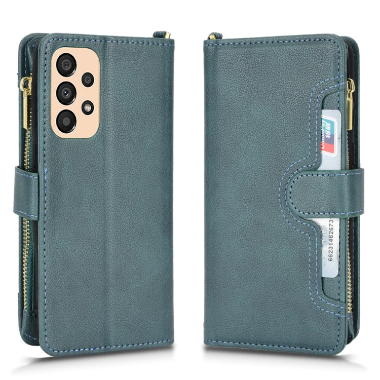 For Samsung Galaxy A33 5G Litchi Texture Zipper Leather Phone Case