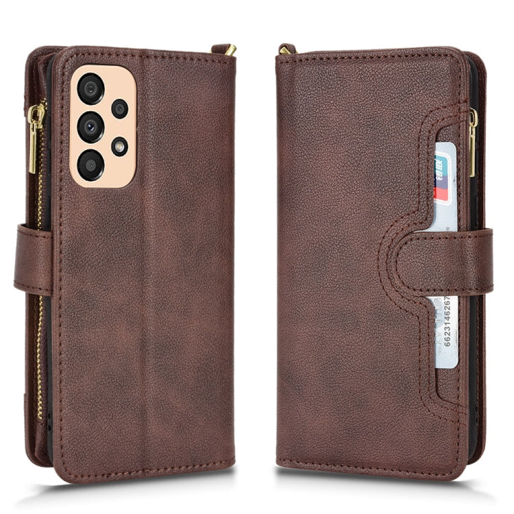 For Samsung Galaxy A33 5G Litchi Texture Zipper Leather Phone Case