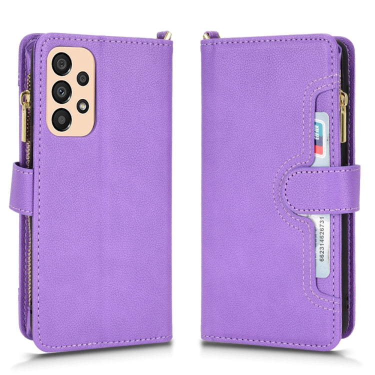 For Samsung Galaxy A33 5G Litchi Texture Zipper Leather Phone Case
