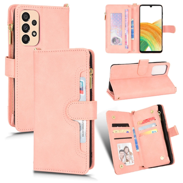 For Samsung Galaxy A33 5G Litchi Texture Zipper Leather Phone Case
