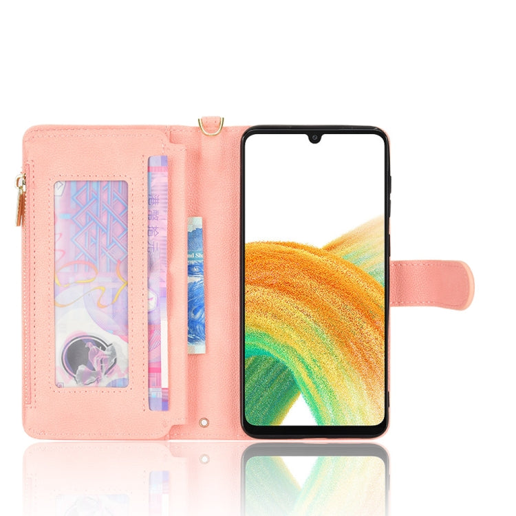 For Samsung Galaxy A33 5G Litchi Texture Zipper Leather Phone Case