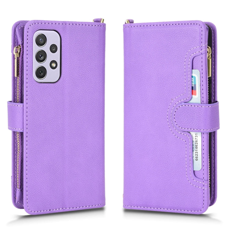 For Samsung Galaxy A53 Litchi Texture Zipper Leather Phone Case