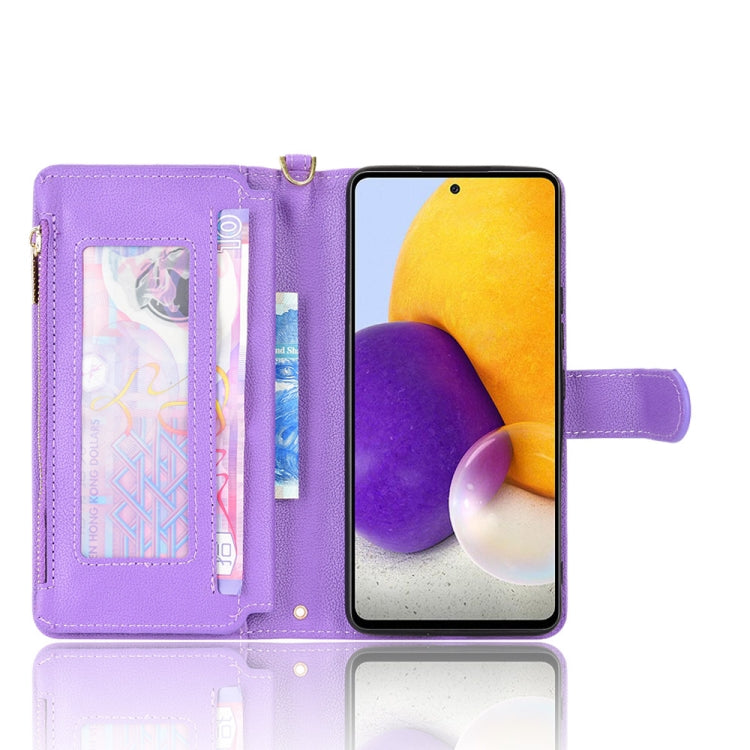 For Samsung Galaxy A53 Litchi Texture Zipper Leather Phone Case