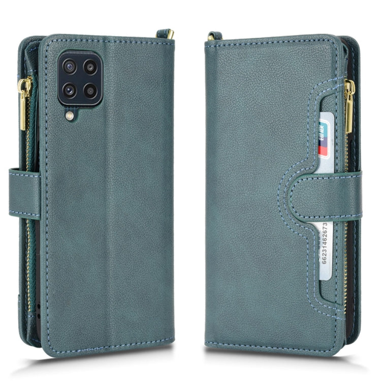 For Samsung Galaxy M32 4G Litchi Texture Zipper Leather Phone Case