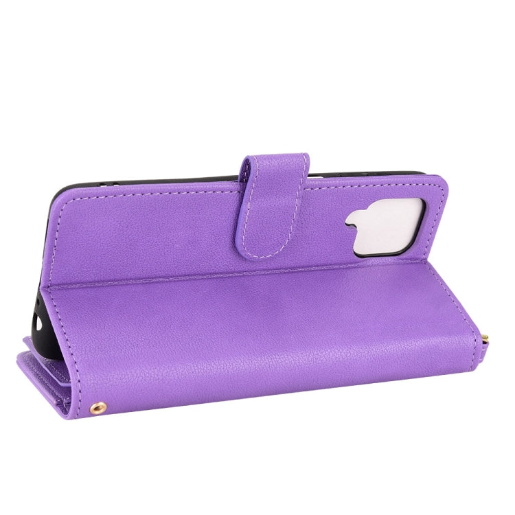For Samsung Galaxy M32 4G Litchi Texture Zipper Leather Phone Case