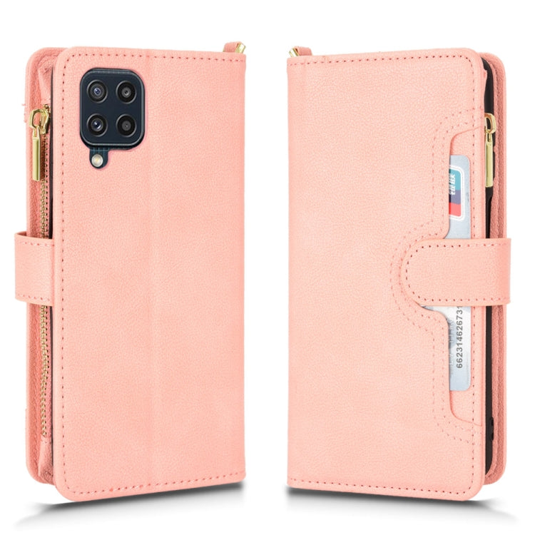 For Samsung Galaxy M32 4G Litchi Texture Zipper Leather Phone Case