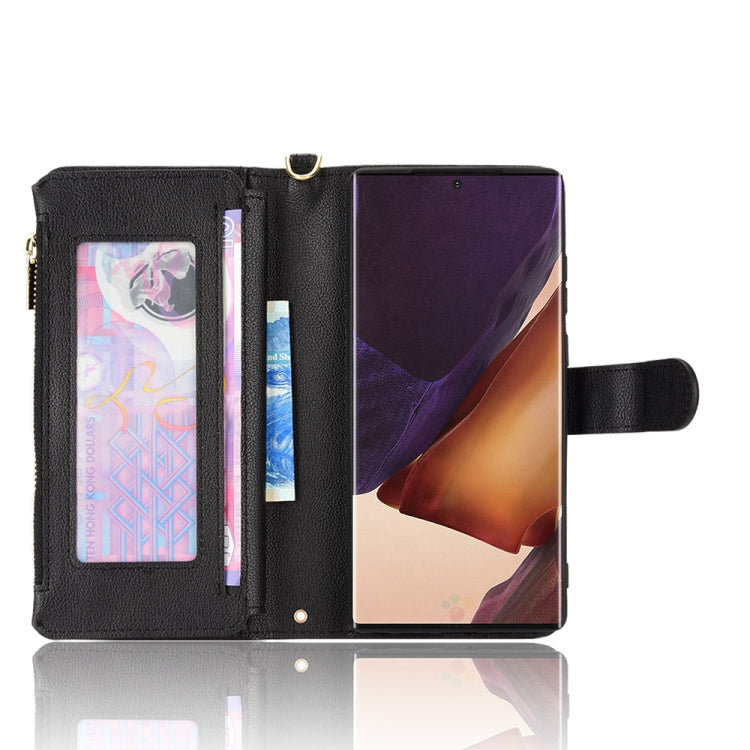 For Samsung Galaxy Note20 Litchi Texture Zipper Leather Phone Case