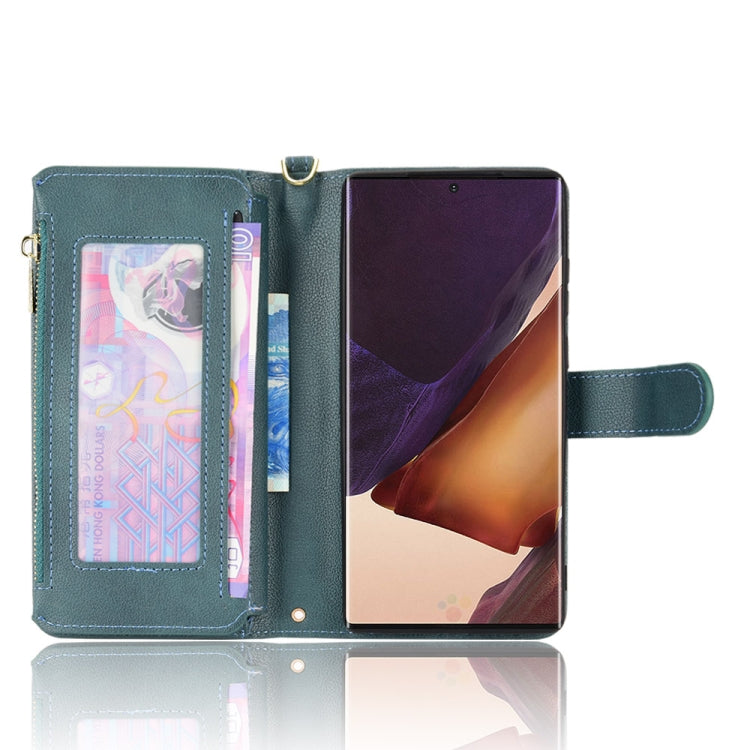 For Samsung Galaxy Note20 Litchi Texture Zipper Leather Phone Case