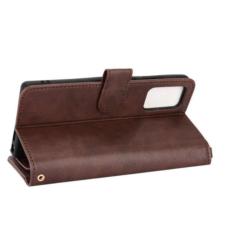 For Samsung Galaxy Note20 Litchi Texture Zipper Leather Phone Case